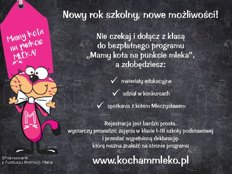 Zacznij rok szkolny z bezpłatnym programem „Mamy kota na punkcie mleka”