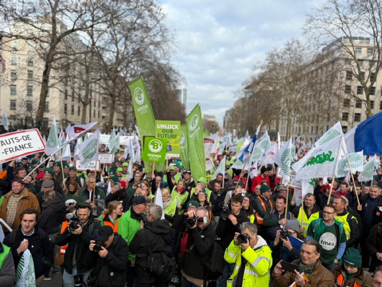 Protest rolników w Brukseli