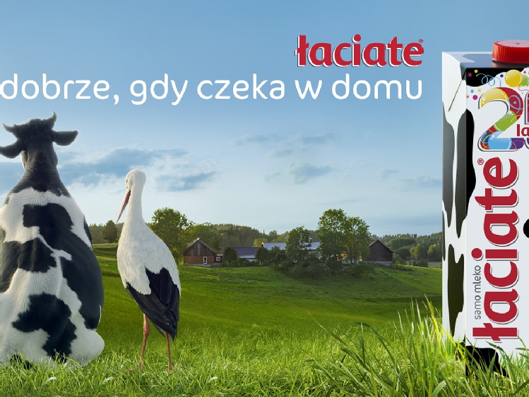 Łaciate w nowej kampanii na 25-lecie najbardziej rozpoznawanej marki mleka  w Polsce