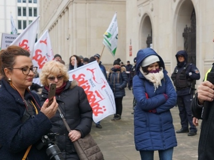 Spotkanie z protestującymi